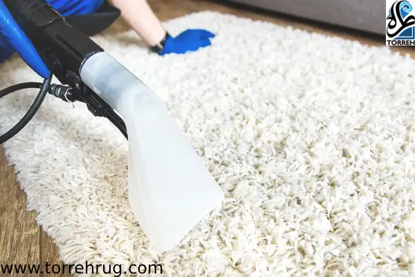 پاک کردن لک از روی فرش سفید - قالیشویی طره