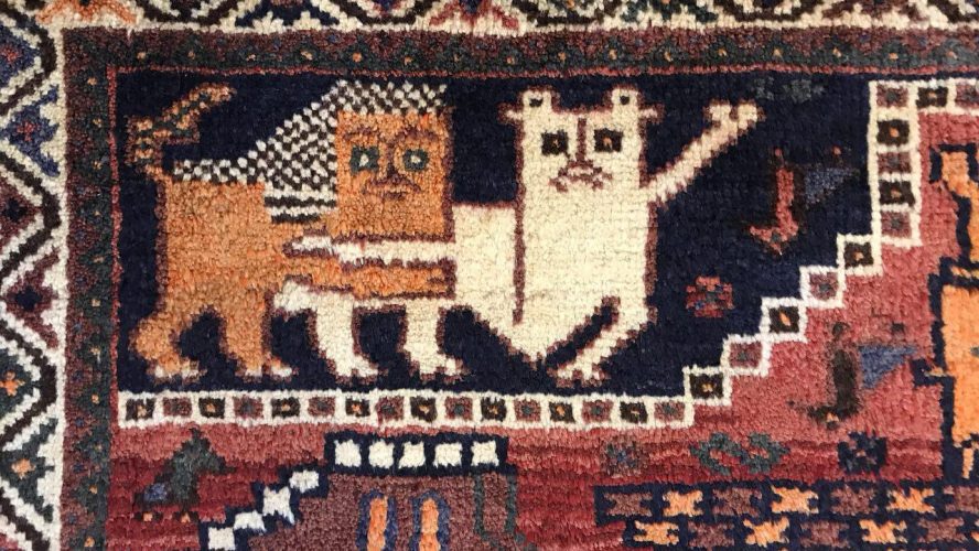 تصویری از یک فرش دستباف ایرانی