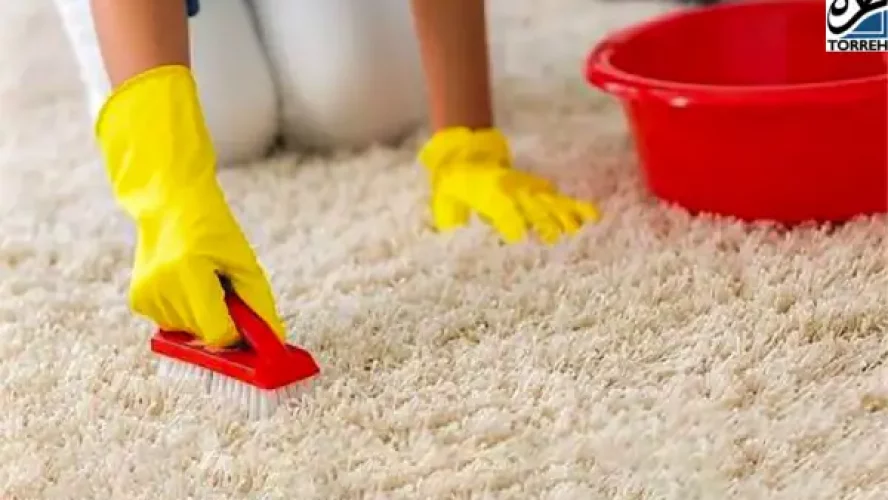 پاک کردن انواع لکه ها از فرش های سفید